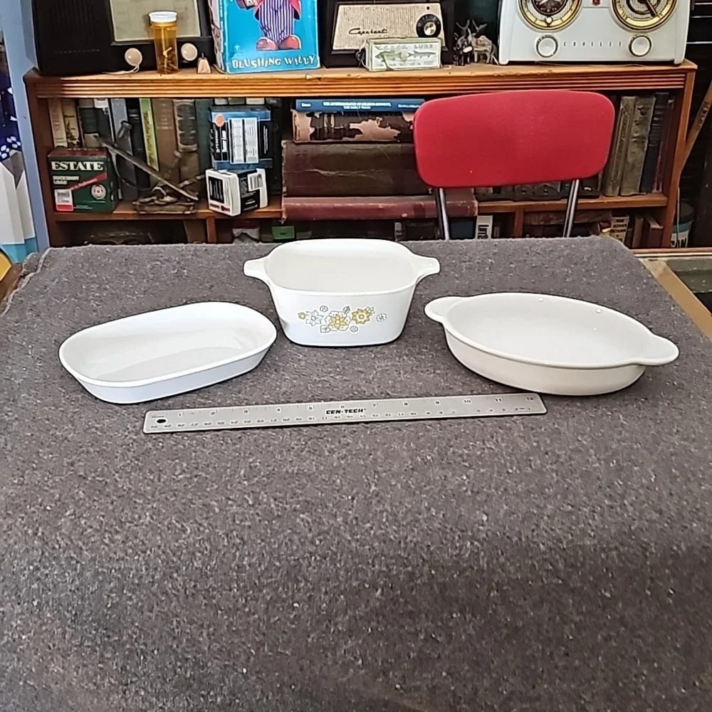 Vintage Corning Ware P-14-B / P-43-B / P-140-B